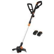 WORX WG170 front view showing controls and benefits in lightweight handling