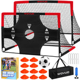 WOVUO front view of assembled 6x4 ft goals showing durable frame and shape benefits portability