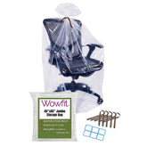 Wowfit paquete frontal de 5 bolsas grandes mostrando tamaño y diseño