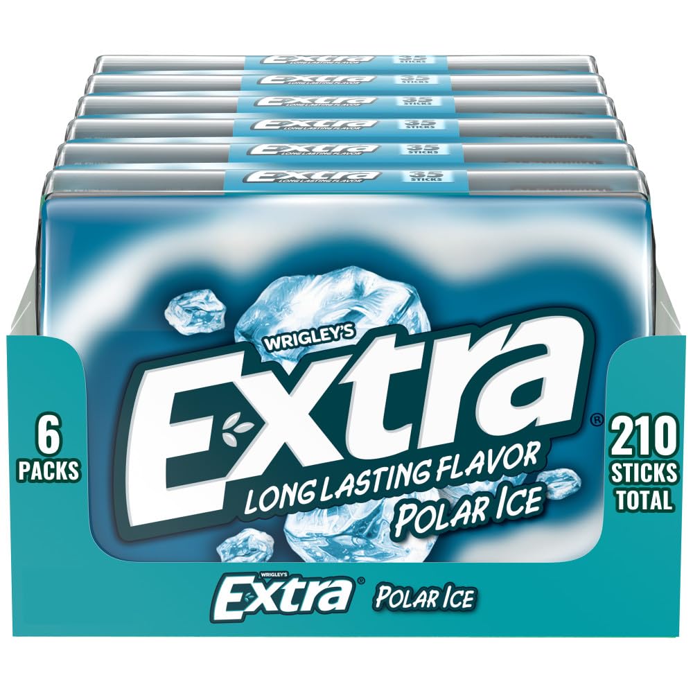 WRIGLEY'S EXTRA pack frontal mostrando los seis paquetes y frescura