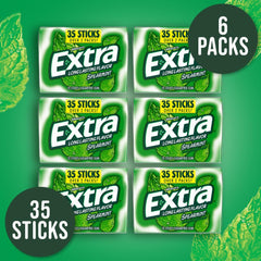 WRIGLEY'S EXTRA primer plano textura del chicle que sugiere sabor duradero