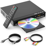 WSJSYH vista frontal con puertos y botones, fácil conexión HDMI