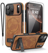 WTCASE funda trasera marrón mostrando diseño profesional y protección