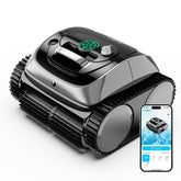WYBOT C1 vista frontal con embalse y diseño inalámbrico, limpieza eficiente