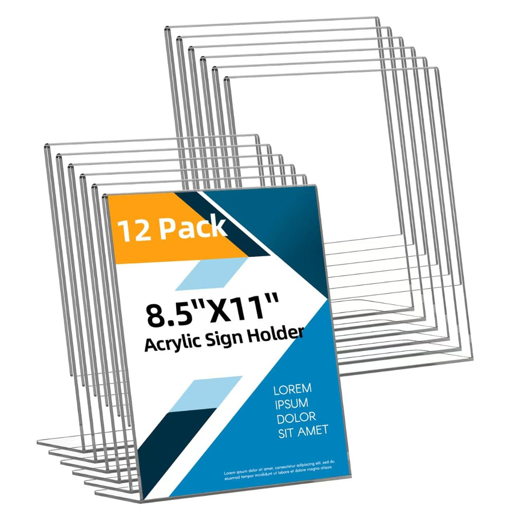 XINANDE front view acrylic sign holder showing clean presentation benefit