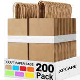 XPCARE front view of brown kraft bag shows clean presentation benefit