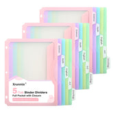 XRUNMIX paquete frontal con separadores organizados y colores pastel para identificación rápida