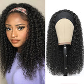 XSY peluca frontal 16" deep wave mostrando caída natural y volumen