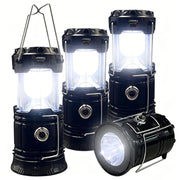 XTAUTO front view of collapsible lantern showing compact portability and bright light
