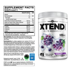 Xtend polvo textura morada detallada facilita mezcla y sabor