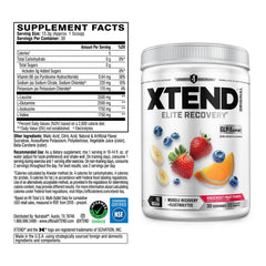 Xtend vaso preparado con espuma, hidratación rápida y sabor agradable