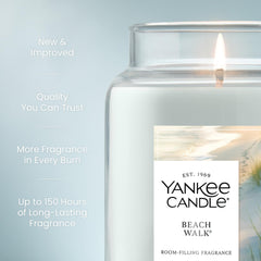 Yankee Candle textura de cera limpia para combustión eficiente