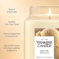 Yankee Candle detalle de mecha natural que mejora la llama