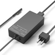 YBRUZRUB frontal del adaptador Surface mostrando diseño compacto y carga segura