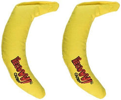 Yeowww! banana in cat's paws showing engagement and active play benefit