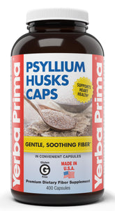 Yerba Prima bottle front packaging showing product name and capsule count for clarity