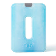 YETI lámina frontal con packaging mostrando diseño delgado y práctico