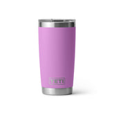 YETI Rambler 20 oz frontal en Desert Bloom muestra acabado duradero