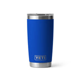 YETI Rambler front view showing Royal Blue finish and slim profile