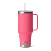 YETI Rambler 42 oz front view showing tropical pink finish and capacity benefit