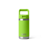 YETI Rambler Jr frontal mostrando diseño compacto y resistente