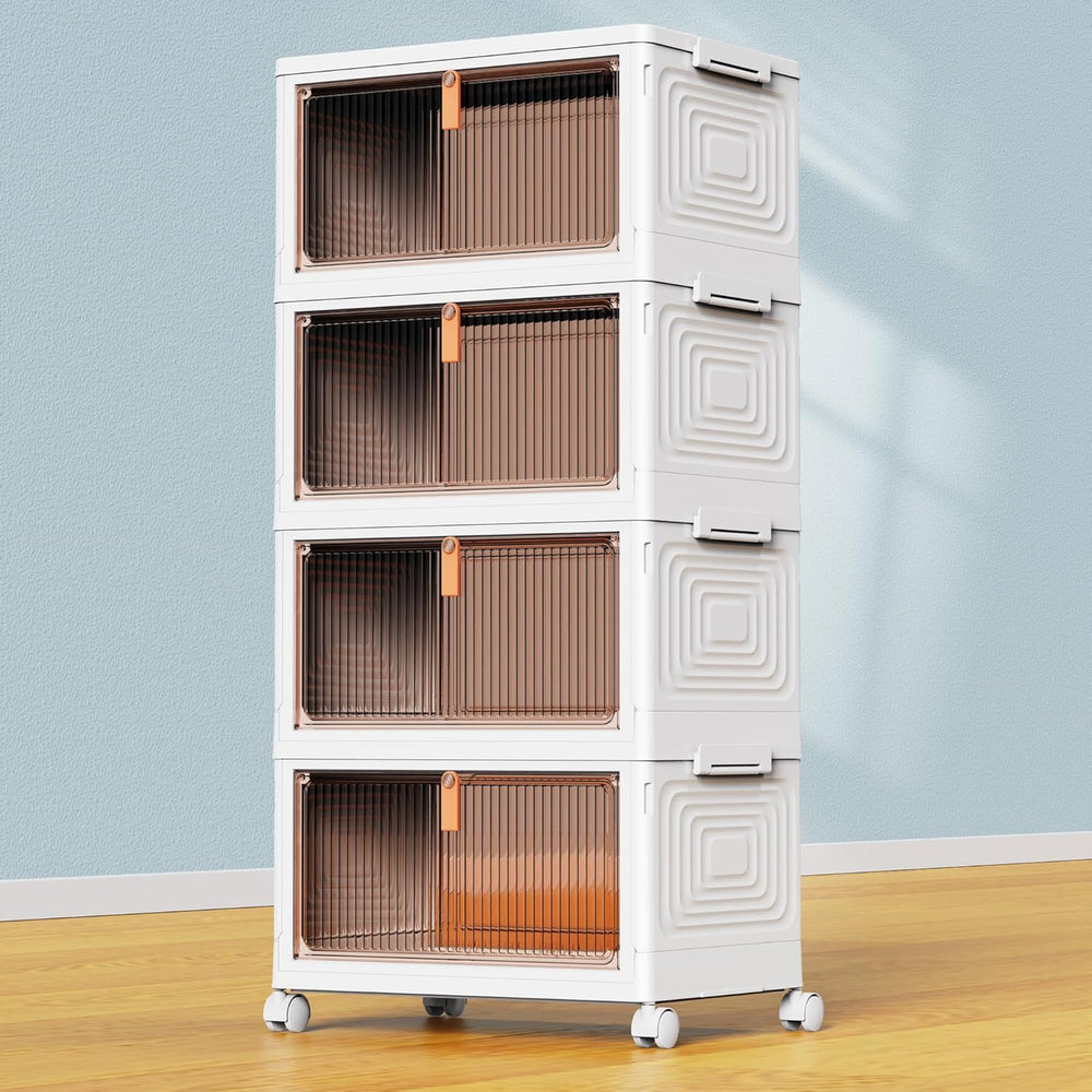 YFXCVSL front view stacked units showing organized storage and space efficiency