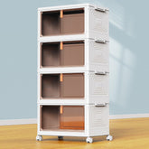 YFXCVSL front view stacked units showing organized storage and space efficiency