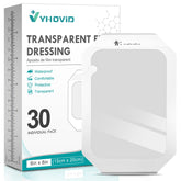 YHOVID empaque frontal mostrando 30 vendajes y tamaño 6x8 pulgadas, protección conveniente