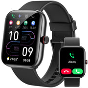 Yoever reloj frente mostrando carátula y notificaciones, útil para estar conectado