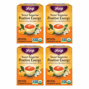 Yogi frente del empaque mostrando mandarina y energía positiva