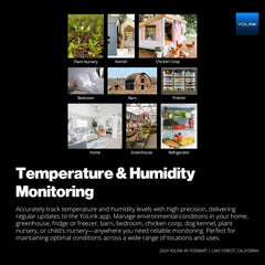 YoLink sensor inside a refrigerator, ensuring accurate cold-storage monitoring benefit