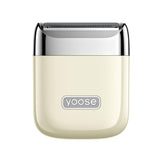 yoose front view porcelain white shows compact design and portability