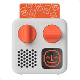 Yoto Mini front view showing compact speaker and port with safe design benefit