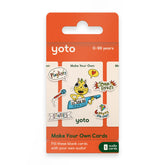 YOTO tarjeta frontal del paquete mostrando diseño y facilidad de uso