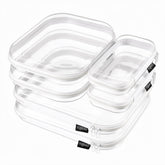 YQBRAO front packaging showing clear hard-shell pouches for visible organization