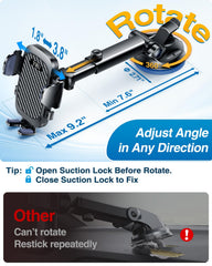 YRU extended telescopic arm showing reach and reduced shake