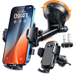 YRU front mount showing secure phone grip and improved visibility
