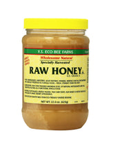 Y.S. Eco Bee Farms frasco delantero mostrando etiqueta clara y ahorro por pack