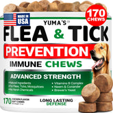 YUMA'S frente del empaque mostrando 170 chews y beneficios naturales