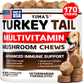 YUMA'S frente del empaque mostrando 170 masticables y beneficios claros