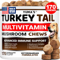 YUMA'S frente del empaque mostrando 170 masticables y beneficios claros
