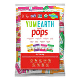 YumEarth front packaging showing variety pack and benefits