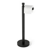 YUMORE vista frontal del portarrollos negro mate, estable y elegante