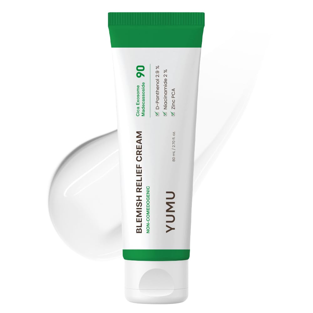 YUMU envase frontal de la crema gel que muestra diseño y tamaño 80 ml