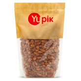 Yupik paquete frontal mostrando almendras crudas y tamaño grande