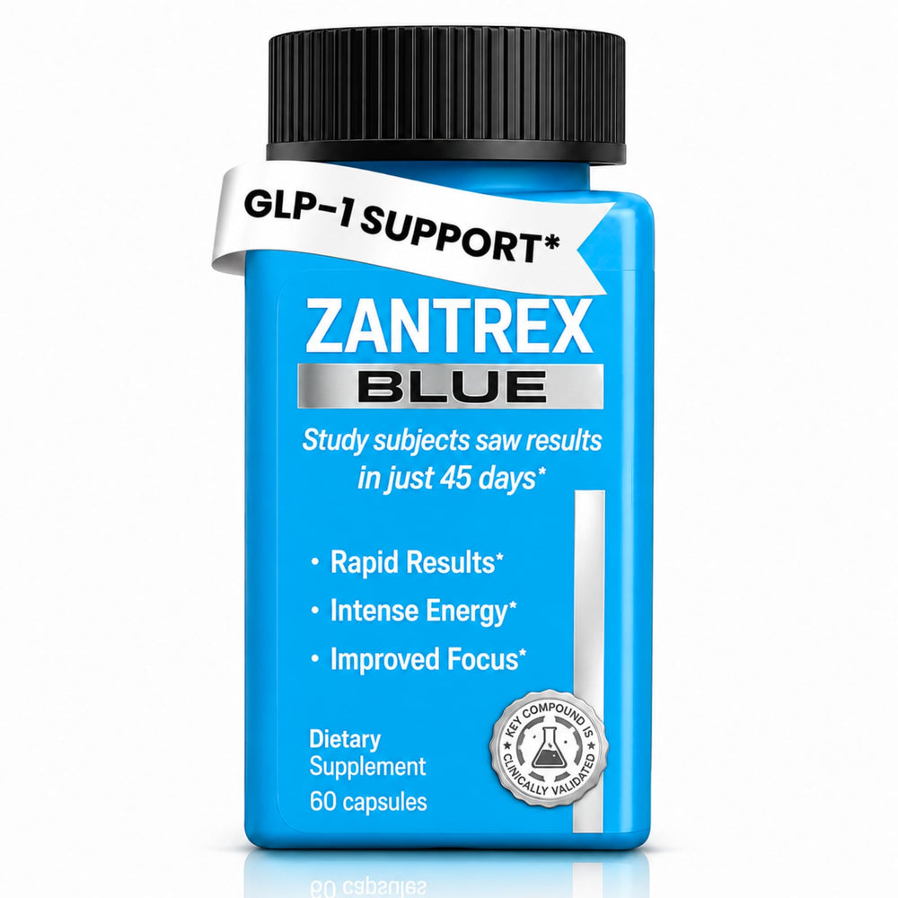 Zantrex frasco 60 cápsulas mostrado al frente y beneficio de energía