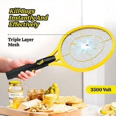 ZAP IT! racket held in hand demonstrating comfortable size and control