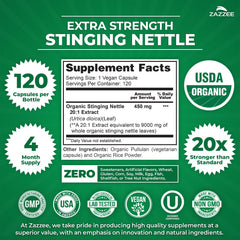 Zazzee etiqueta USDA Organic visible que garantiza origen orgánico y confianza