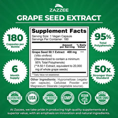 Zazzee primer plano del polvo de extracto que muestra textura y pureza