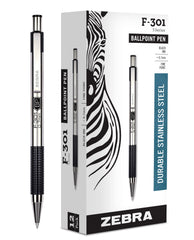 Zebra Pen frente del paquete pack12 mostrando bolígrafos listos